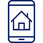 Online mortgage application icon